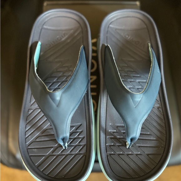 Vionic Blissful Restore Toe/Post Navy/Porcelain Blue Recovery Sandal - Picture 8 of 8